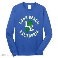 Happy St Patricks Day Long Beach California Gift Long Sleeve Shirt thumb 0