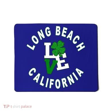 Happy St Patricks Day Long Beach California Gift Mousepad