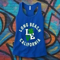 Happy St Patricks Day Long Beach California Gift Women's Tank Top thumb 3
