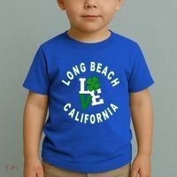 Happy St Patricks Day Long Beach California Gift Toddler T-Shirt thumb 2