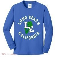 Happy St Patricks Day Long Beach California Gift Kids Long Sleeve Shirt thumb 0