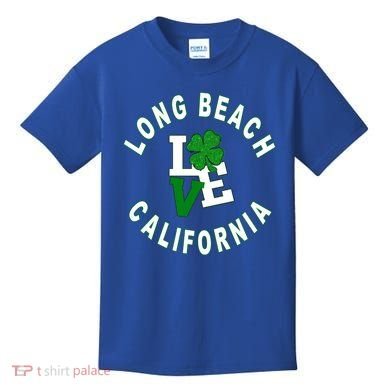 Happy St Patricks Day Long Beach California Gift Kids T-Shirt