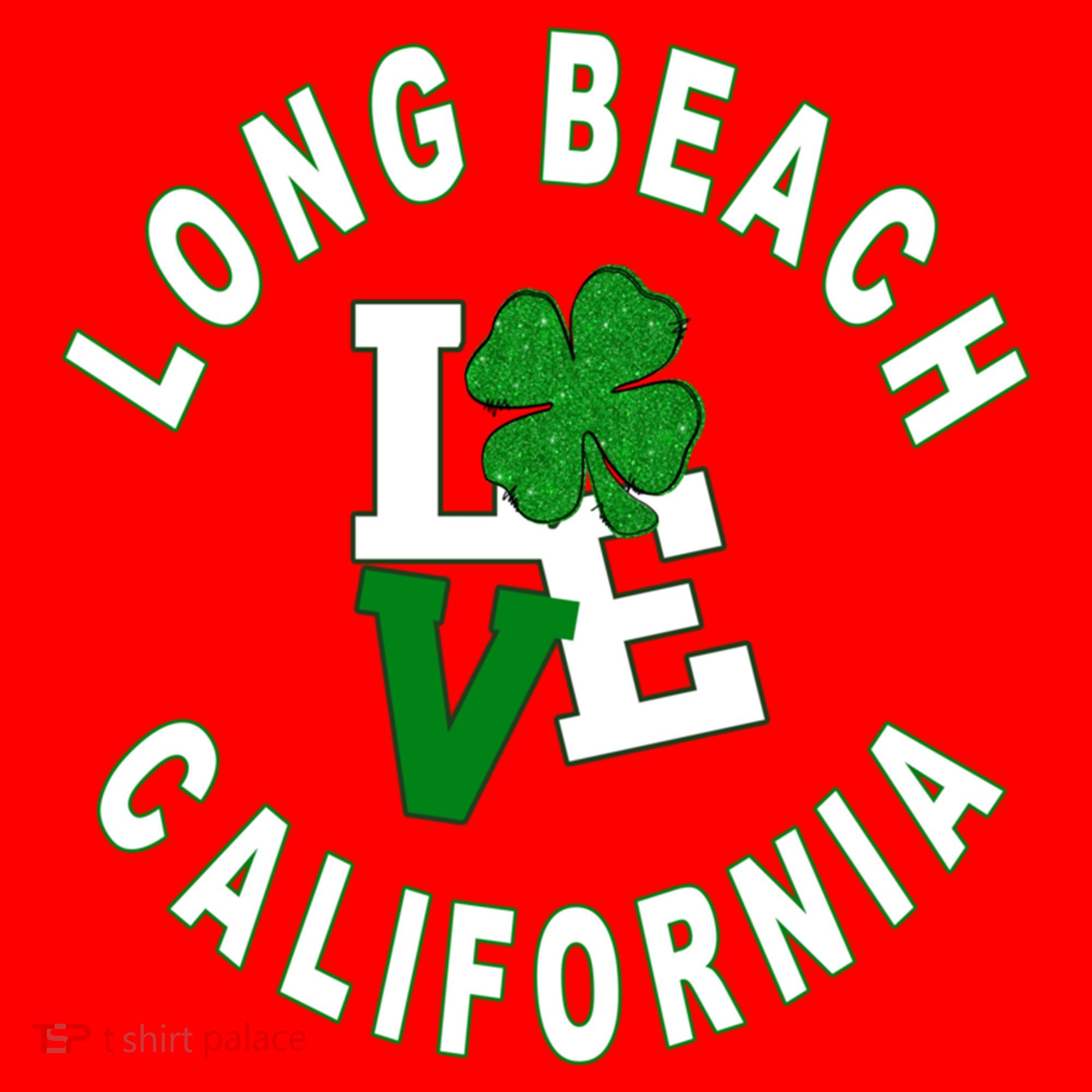 Happy St Patricks Day Long Beach California Gift Santa Hat