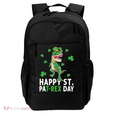 Happy St Patrick's Day T Rex Backpack