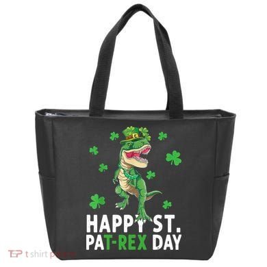 Happy St Patrick's Day T Rex Tote Bag