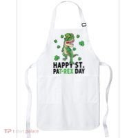 Happy St Patrick's Day T Rex Apron thumb 0