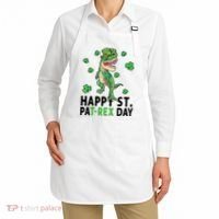 Happy St Patrick's Day T Rex Apron thumb 2