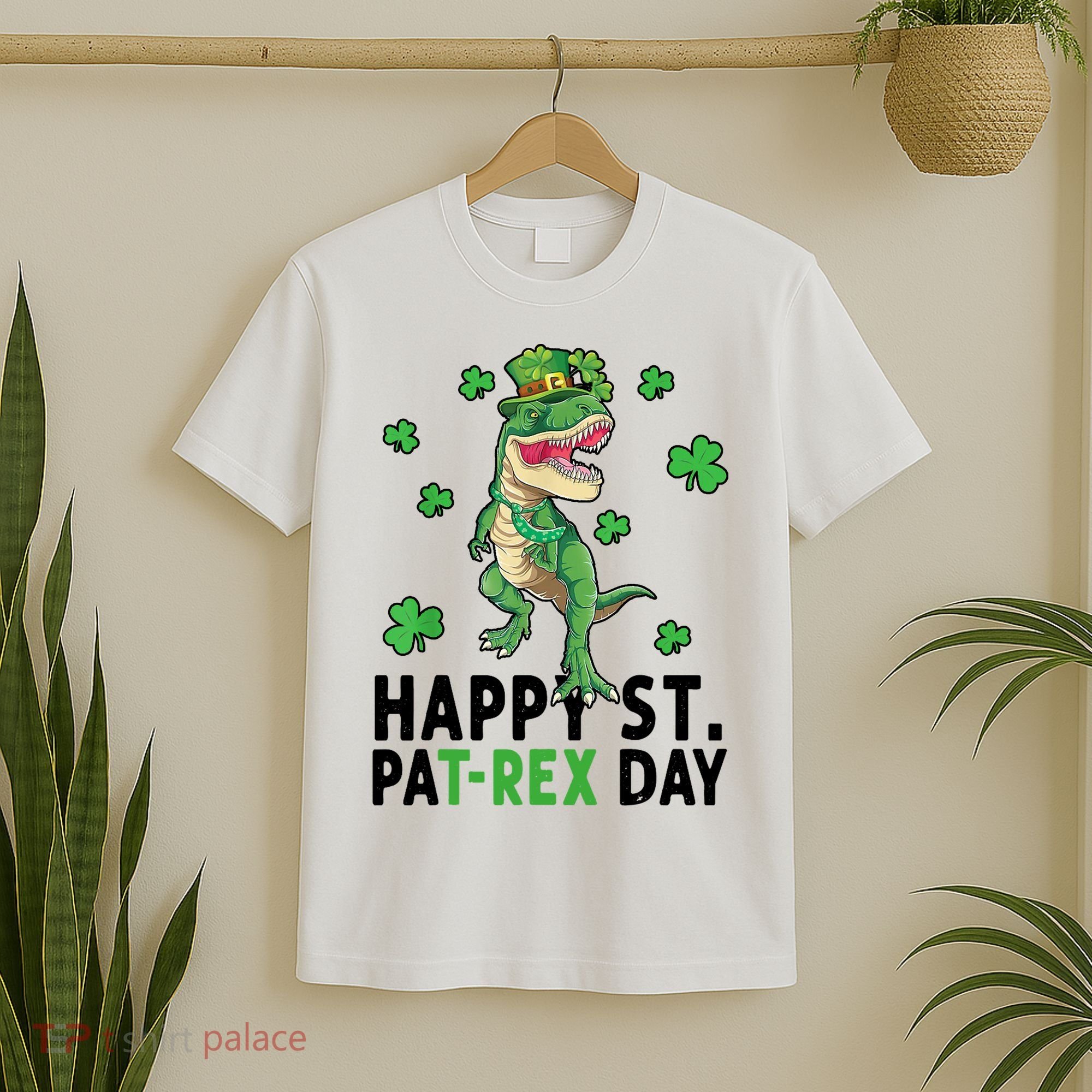 Happy St Patrick's Day T Rex T-Shirt