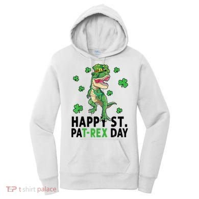 Happy St Patrick's Day T Rex Women's Hoodie