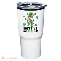 Happy St Patrick's Day T Rex Tumbler thumb 0
