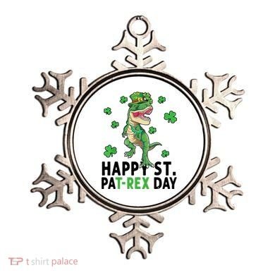 Happy St Patrick's Day T Rex Ornament