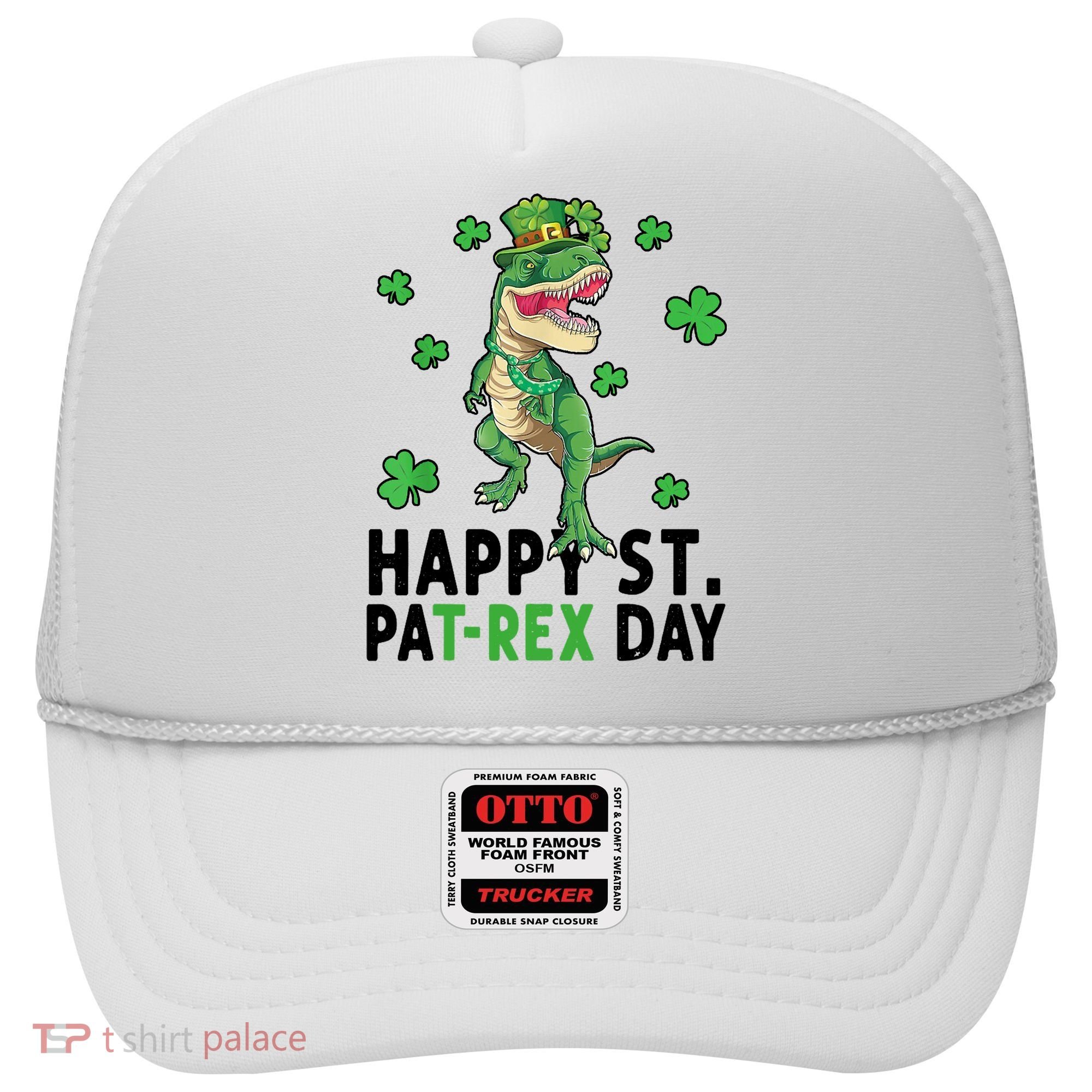Happy St Patrick's Day T Rex Hat