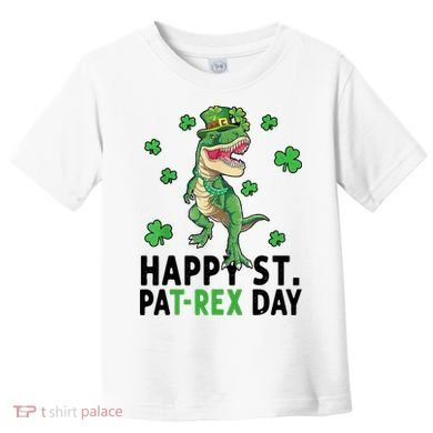 Happy St Patrick's Day T Rex Toddler T-Shirt