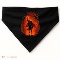 Halloween Scary Pumpkin Headless Horseman USA-Made Doggie Bandana thumb 0