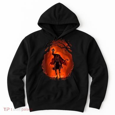 Halloween Scary Pumpkin Headless Horseman Hoodie