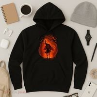 Halloween Scary Pumpkin Headless Horseman Hoodie thumb 3