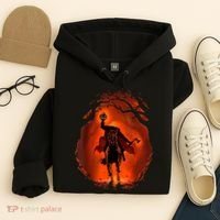 Halloween Scary Pumpkin Headless Horseman Hoodie thumb 4