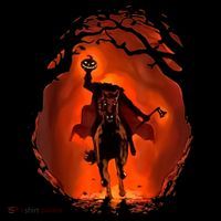 Halloween Scary Pumpkin Headless Horseman Hoodie thumb 7