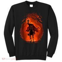 Halloween Scary Pumpkin Headless Horseman Sweatshirt thumb 0