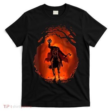 Halloween Scary Pumpkin Headless Horseman T-Shirt