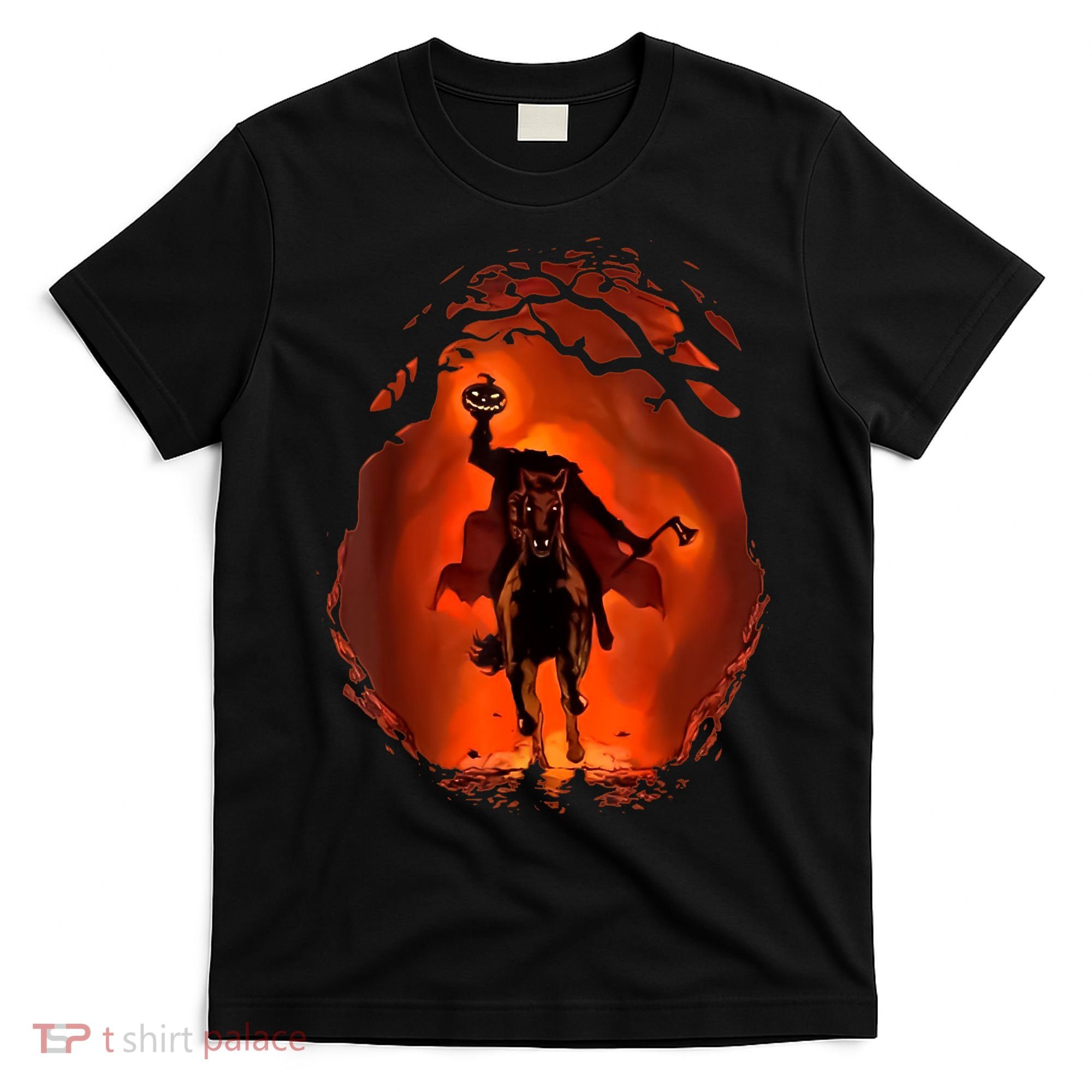 Halloween Scary Pumpkin Headless Horseman T-Shirt