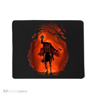 Halloween Scary Pumpkin Headless Horseman Mousepad