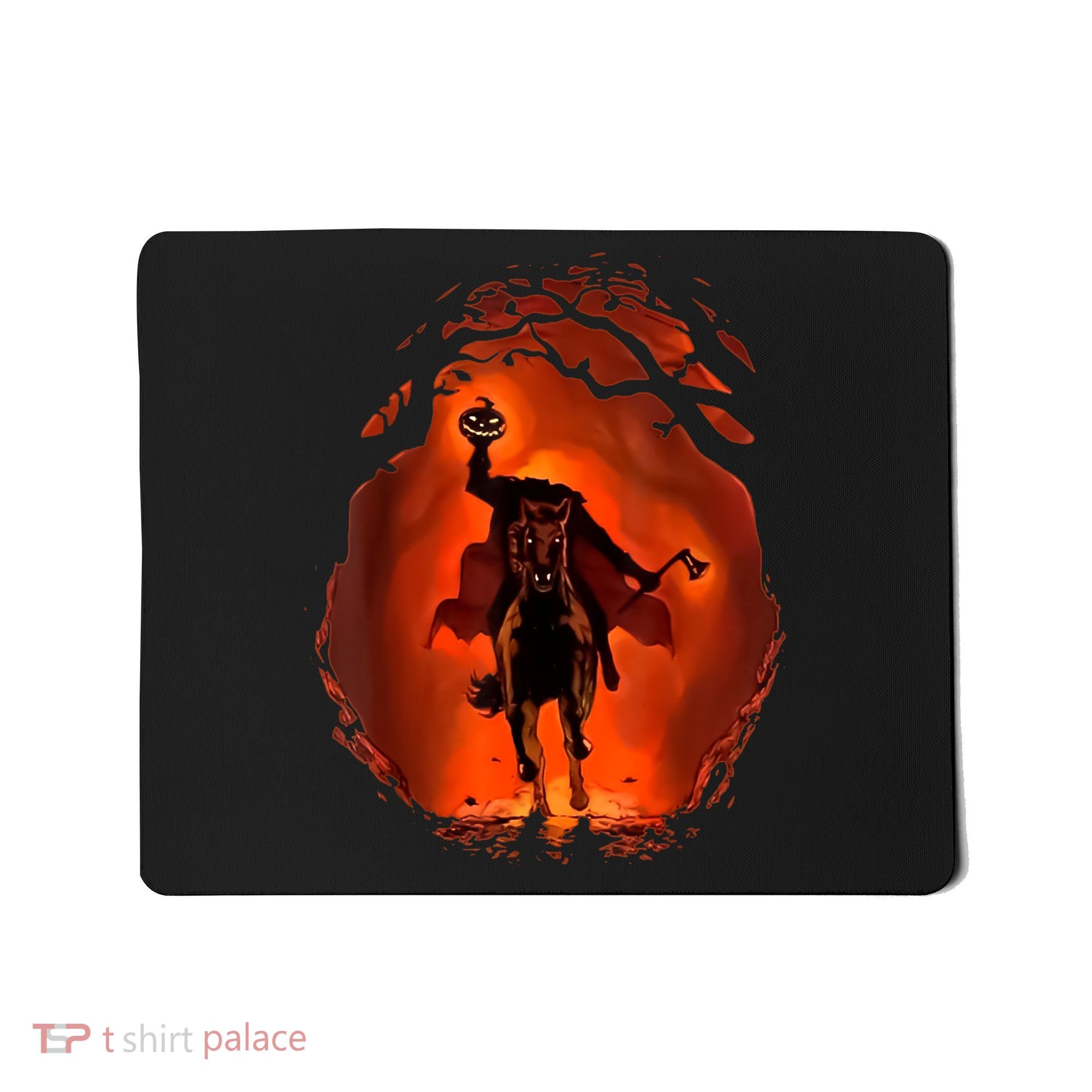 Halloween Scary Pumpkin Headless Horseman Mousepad
