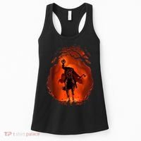Halloween Scary Pumpkin Headless Horseman Women's Tank Top thumb 0