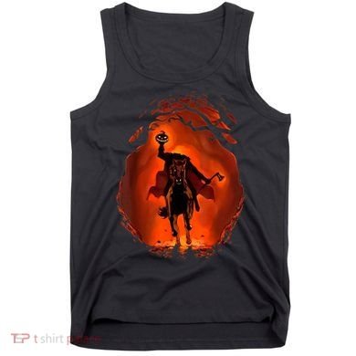 Halloween Scary Pumpkin Headless Horseman Tank Top