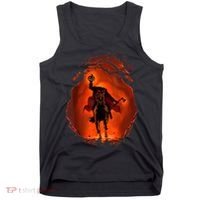 Halloween Scary Pumpkin Headless Horseman Tank Top thumb 0