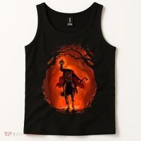 Halloween Scary Pumpkin Headless Horseman Tank Top thumb 2