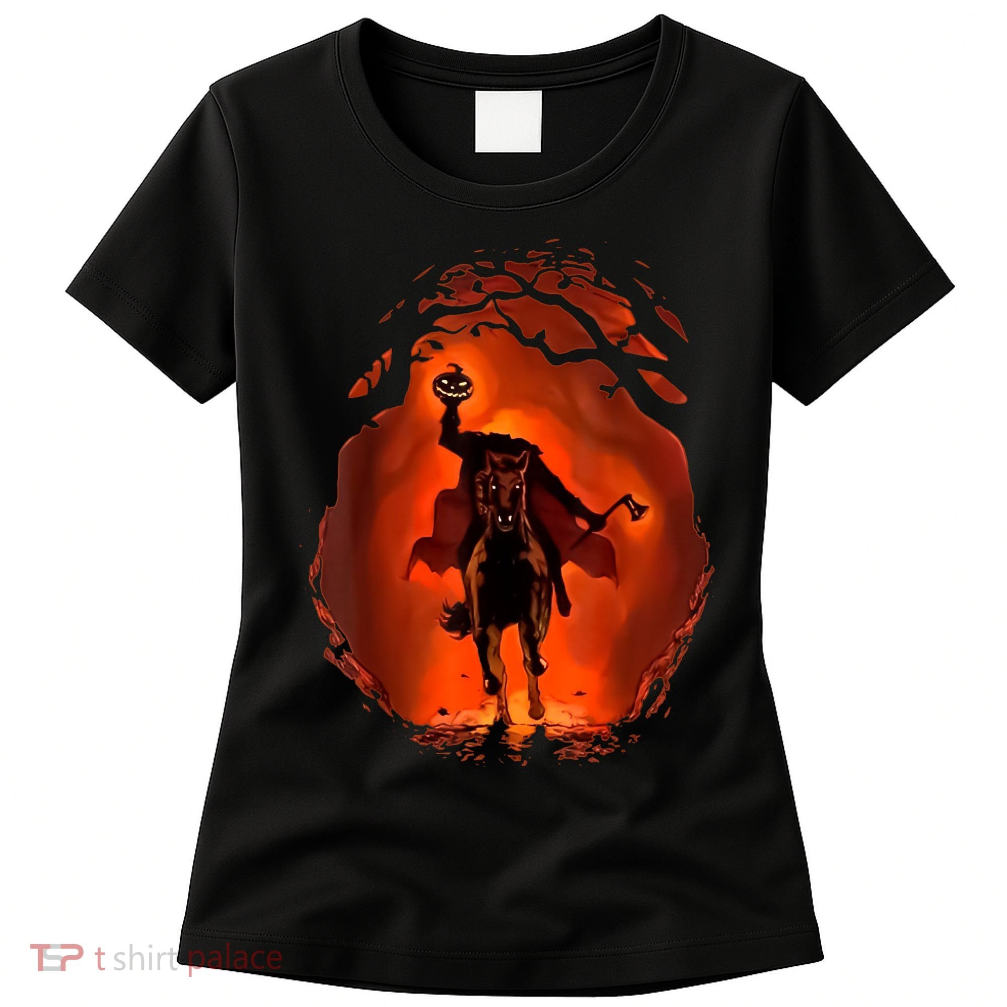Halloween Scary Pumpkin Headless Horseman Women's T-Shirt