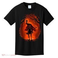 Halloween Scary Pumpkin Headless Horseman Kids T-Shirt thumb 0