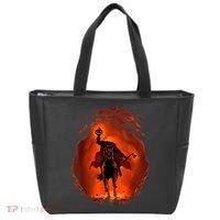 Halloween Scary Pumpkin Headless Horseman Tote Bag thumb 0