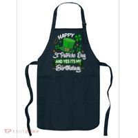 Happy St Patricks Day ItS My Birthday Saint Patricks Day Apron thumb 0