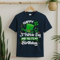 Happy St Patricks Day ItS My Birthday Saint Patricks Day T-Shirt thumb 2