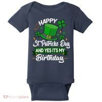 Happy St Patricks Day ItS My Birthday Saint Patricks Day Baby Bodysuit thumb 0