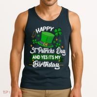 Happy St Patricks Day ItS My Birthday Saint Patricks Day Tank Top thumb 3