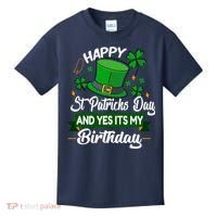 Happy St Patricks Day ItS My Birthday Saint Patricks Day Kids T-Shirt thumb 0