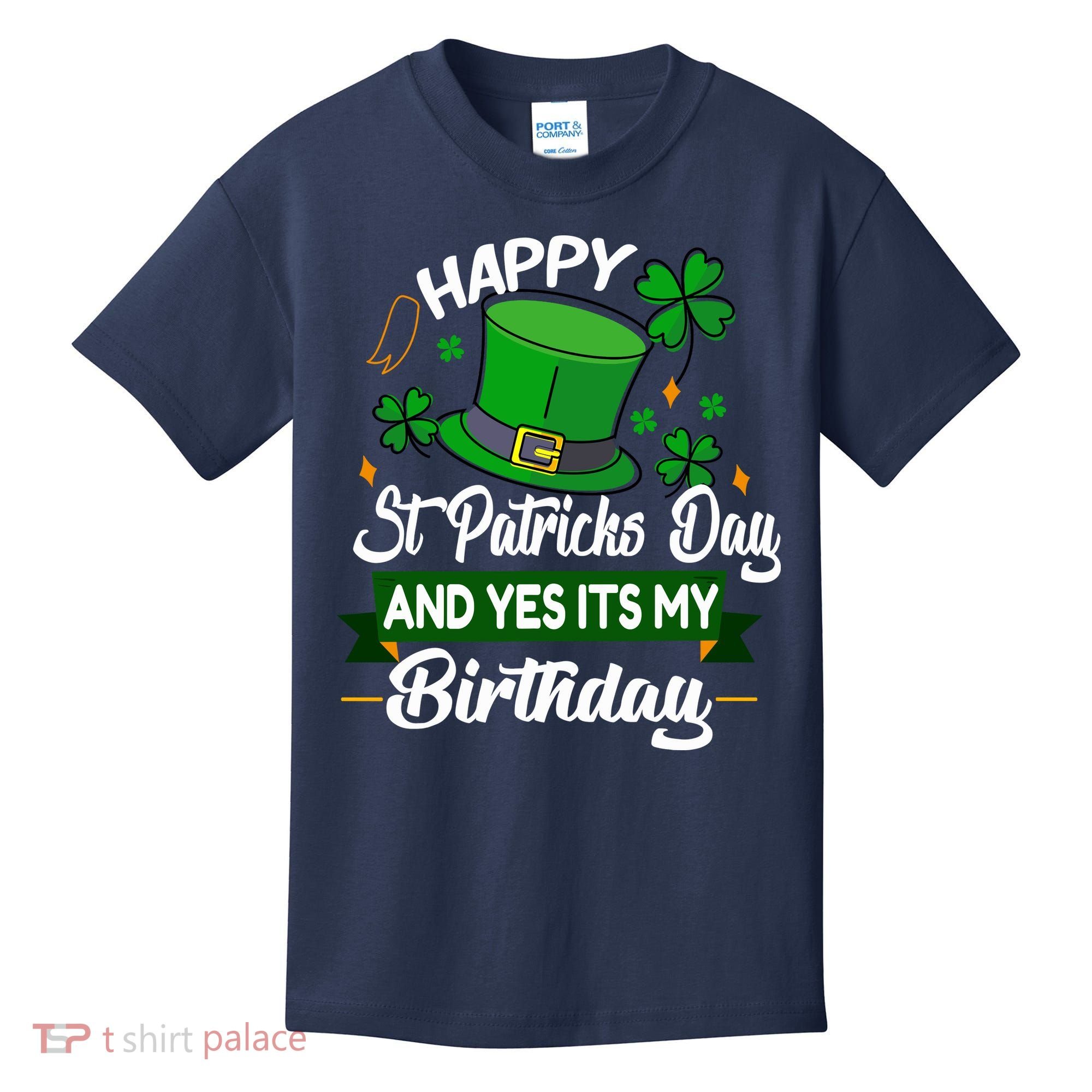 Happy St Patricks Day ItS My Birthday Saint Patricks Day Kids T-Shirt