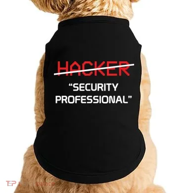 Hacker Security Professional Funny Programmer Gift Doggie Tank