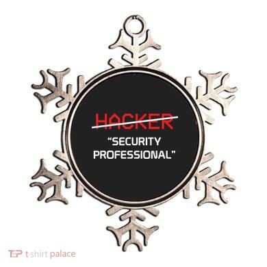 Hacker Security Professional Funny Programmer Gift Ornament