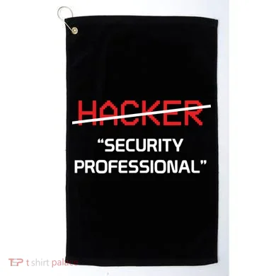 Hacker Security Professional Funny Programmer Gift Golf Towel