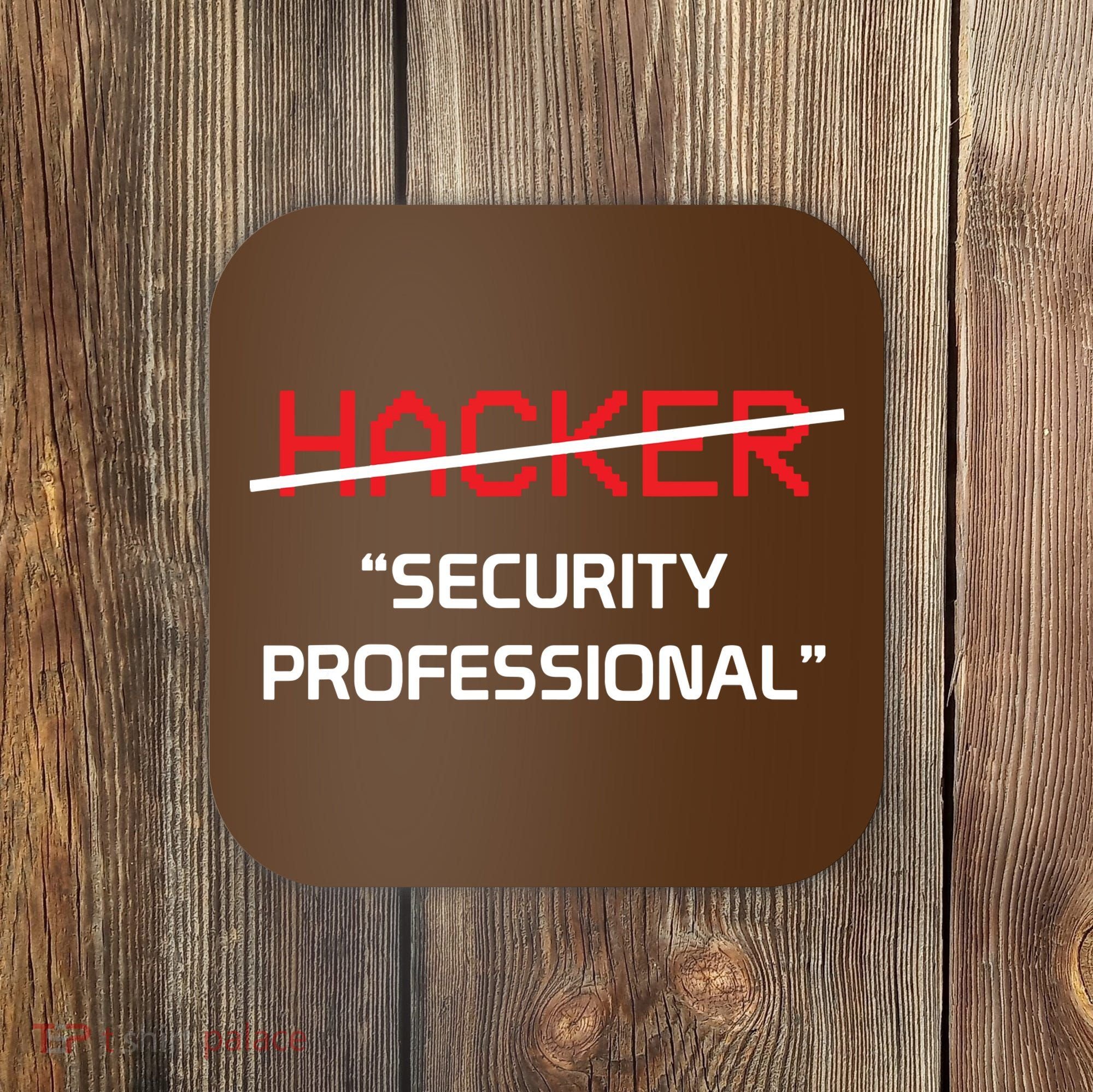 Hacker Security Professional Funny Programmer Gift Coaster