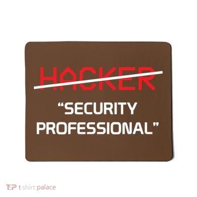 Hacker Security Professional Funny Programmer Gift Mousepad