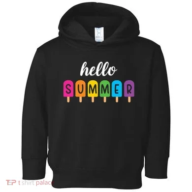 Hello Summer Popsicle Colorful Toddler Hoodie