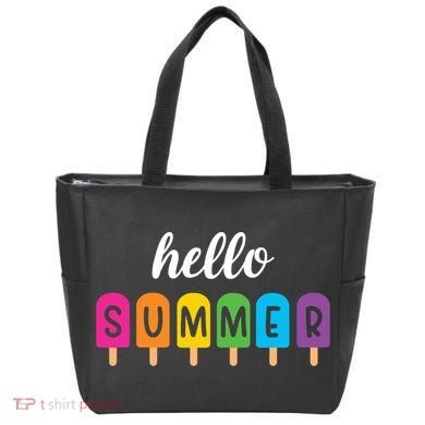 Hello Summer Popsicle Colorful Tote Bag