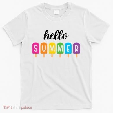 Hello Summer Popsicle Colorful T-Shirt
