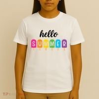 Hello Summer Popsicle Colorful T-Shirt thumb 4