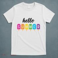 Hello Summer Popsicle Colorful T-Shirt thumb 5